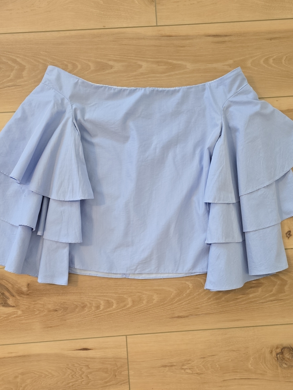 Endless Rose Off-The-Shoulder Top with Tiered Ruffle Sleeves